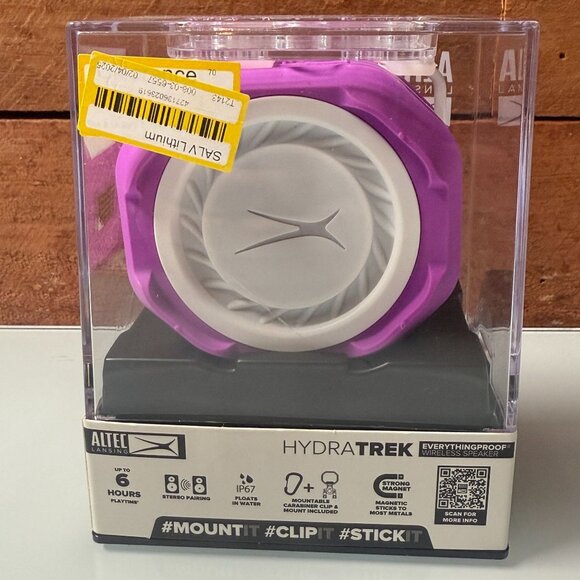 Altec Lansing HydraTrek Bluetooth Waterproof Speaker NEW Purple Waterproof - Picture 6 of 7